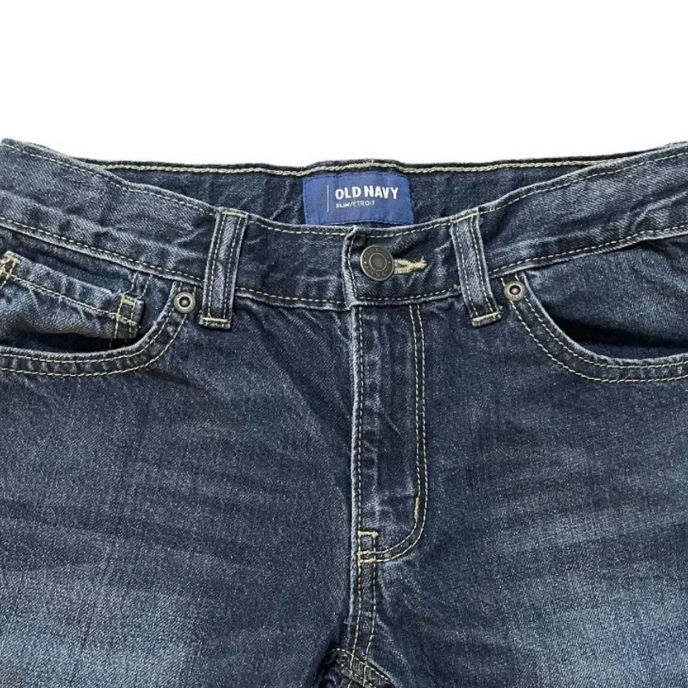 Old Navy Kids 12 Slim Jeans Adjustable Waist Medium Wash Cotton